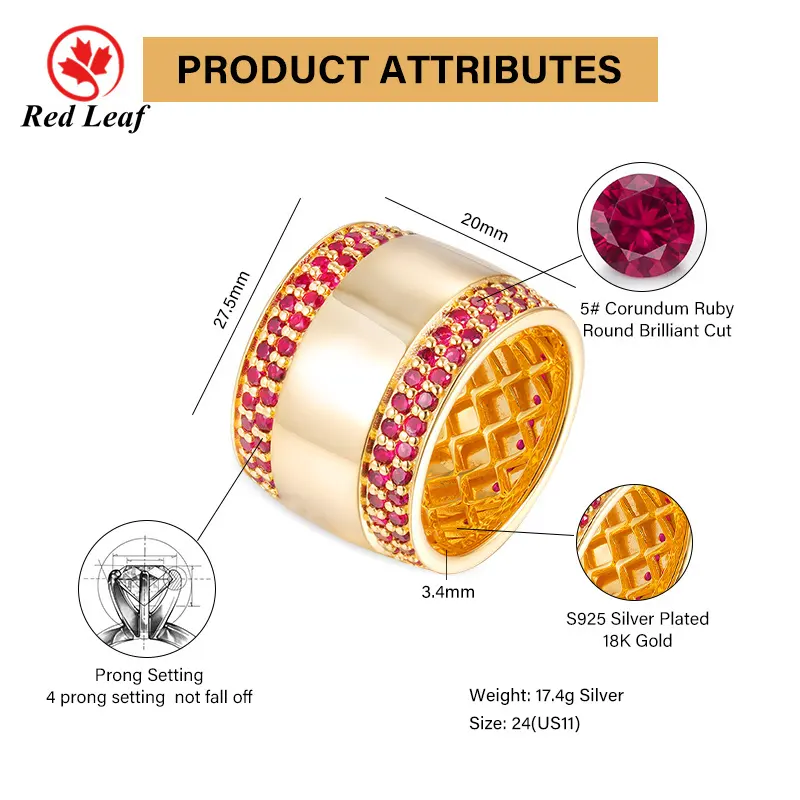 Lab Created Gemstone Rings by Redleaf 4