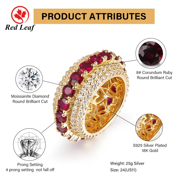 Lab Created Gemstone Rings F Jewelry Wholesale - Redleaf 3