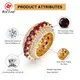 Lab Created Gemstone Rings F Jewelry Wholesale - Redleaf 3
