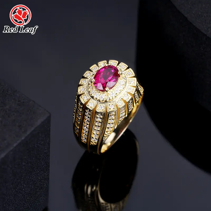 Moissanite Jewelry Manufacturer Oval Gemstone Ring Wholesale - Redleaf 6