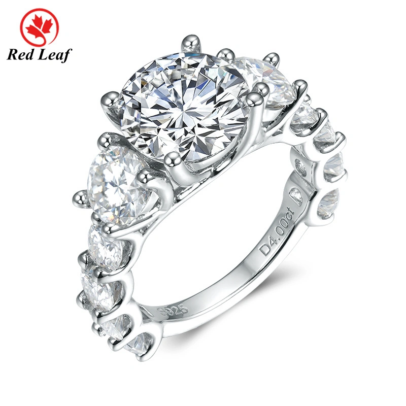 Redleaf 4CT D VVS1 Corte redondo de 18k GRA GRA CERTIFICADO Rings Laboratorio de laboratorio personalizado 1