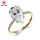 Lab Created Gemstone Rings VS2 Pear Gemstone Ring Wholesale - Redleaf 5