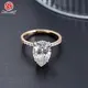 Lab Created Gemstone Rings VS2 Pear Gemstone Ring Wholesale - Redleaf 8