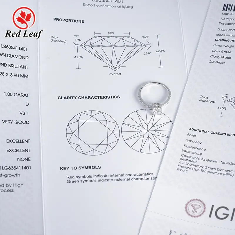 Engagement Lab Diamond Rings VS1 Jewelry Wholesale - Redleaf 8