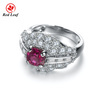 Anneaux de diamant fabriqués en usine rouge 3