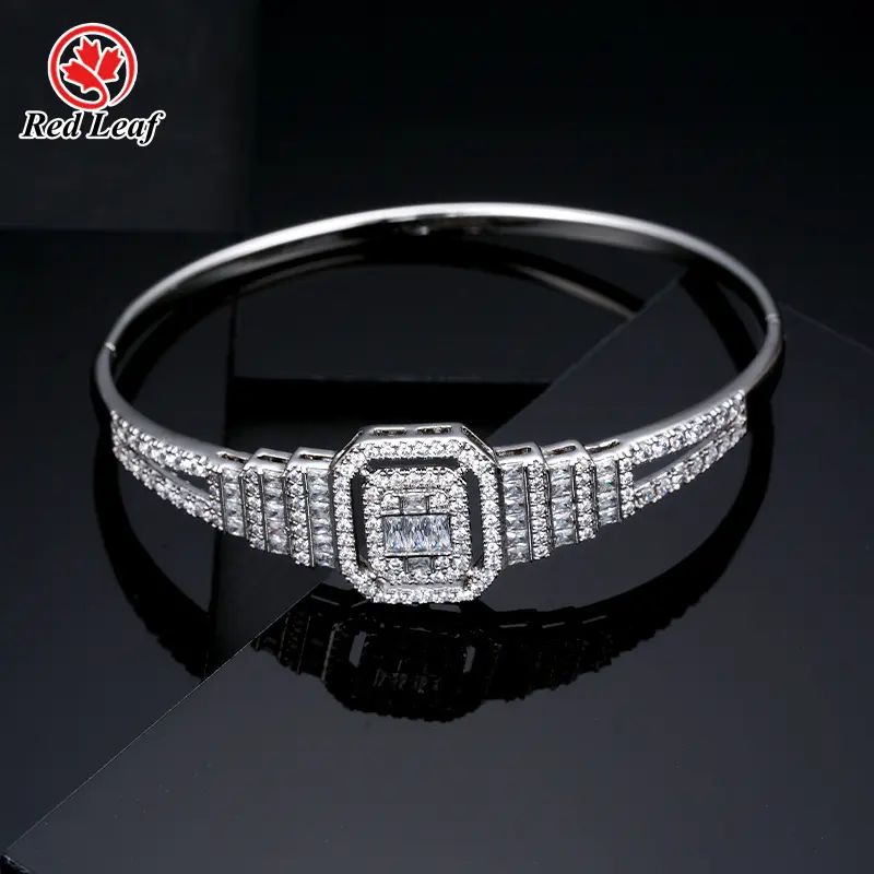 Lab Grown Diamond Tennis Bracelet Yellow Gold 10K Lab Grown Diamond Bracelet Wholesale - Redleaf 8