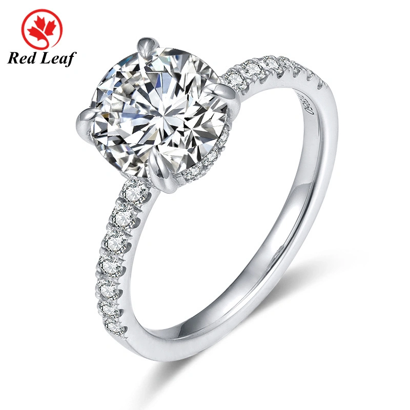 Round 2.24CT G VVS2 PT950 Custom Lab Grown Engagement Rings Lab Created Diamond Jewelry Wholesale-Redleaf 1