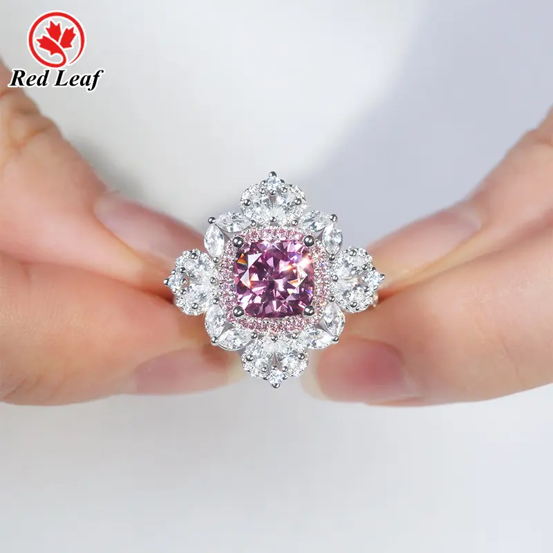Lab Grown Gemstone Rings 3CT by Redleaf 5