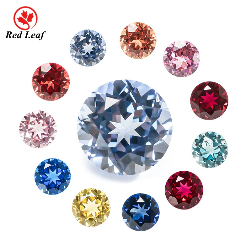 Redleaf Round Cut A Variety Of Colors Lab Grown Sapphire High Quality for Jewelry Making 1