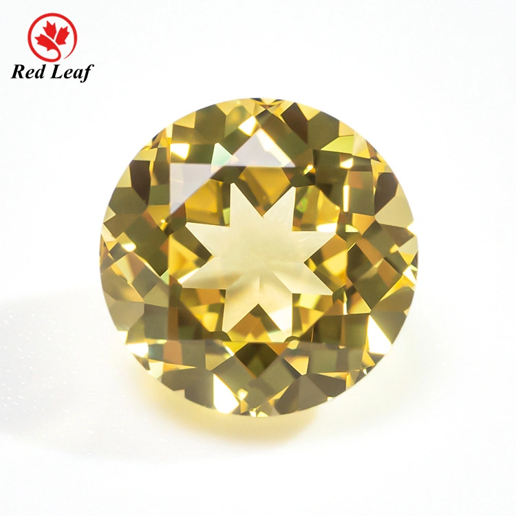Redleaf Round Cut Yellow Lab Grown Sapphire Factory Direct Sale 1