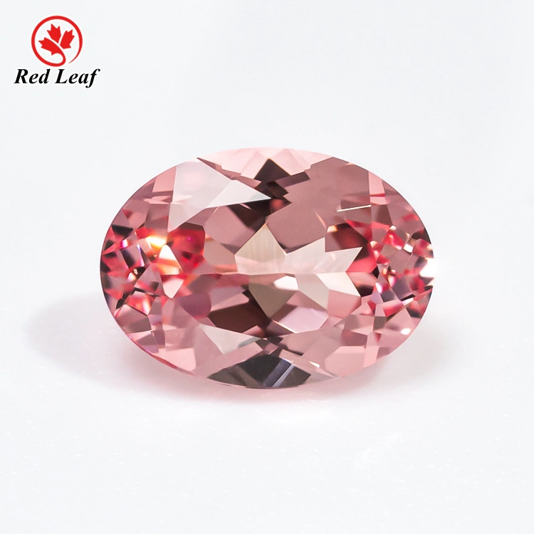 Redleaf 10Pcs 4*6mm 5*7mm 6*8mm Oval Cut Fire Lotus Flower Lab Grown Ruby 1