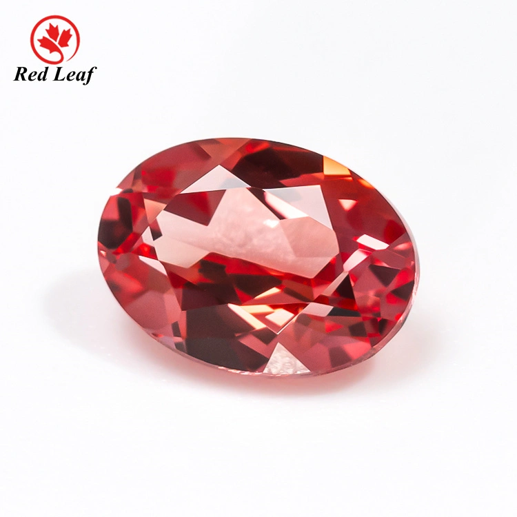 Ruby adulte du laboratoire Redleaf avec couleur rouge 1ct-5ct forme ovale en forme de pierre précieuse 1