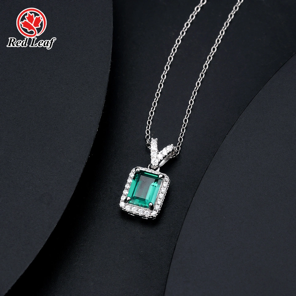 925 Silber Emerald Cut Lab 1