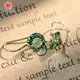 Lab Grown Gemstone Jewelry PT950 Gemstone Earrings Wholesale - Redleaf 8