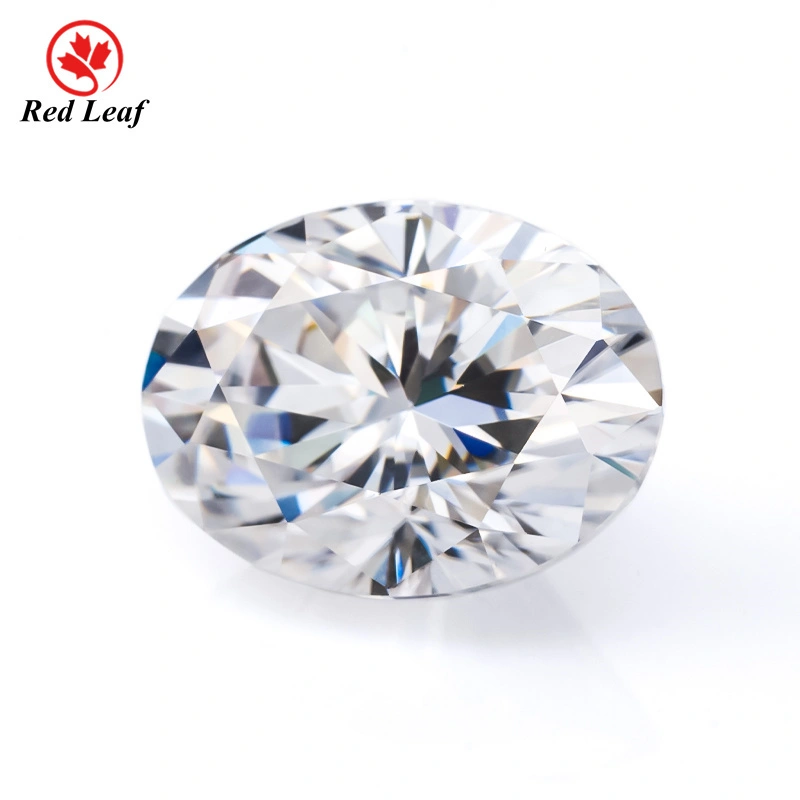 1CT 2CT 3CT DEF VVS Oval Cut GRA Certificate  Moissanite for Jewelry Wholesale -Redleaf 1