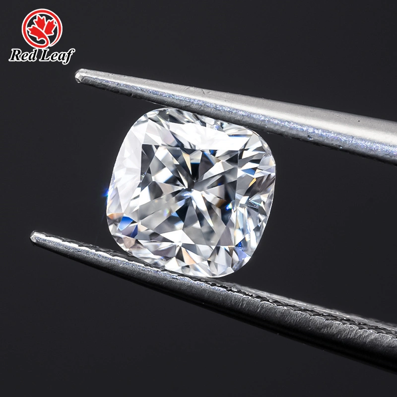 Cushion Cut 2*2mm 3*3mm 4*4mm D GRA Certificate Moissanite Supplier  -Redleaf 1