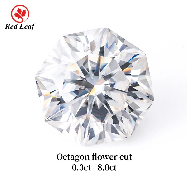Redleaf Octagon Flower Cut GRA Moissanite Loose Lab Grown Moissanite Wholesale 1