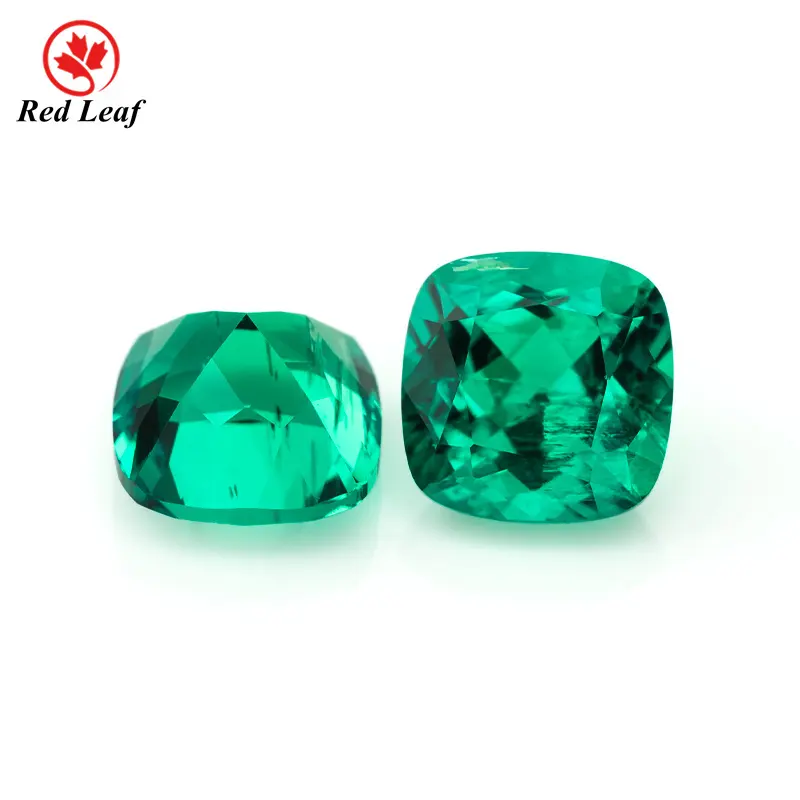 Lab Created Emerald with Inclusions Square Princess Cut Lab Grown Sapphire Wholesale - Redleaf 4