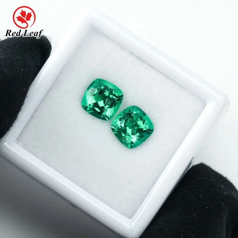 Lab Created Emerald with Inclusions Square Princess Cut Lab Grown Sapphire Wholesale - Redleaf 5