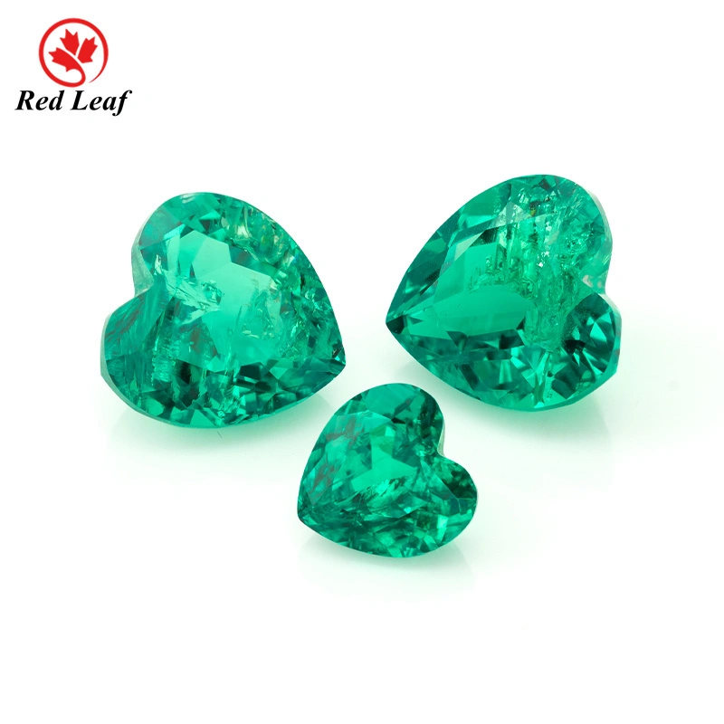 Redleaf Popular Heart Shape Lab Grown Emerald Wholesale 1
