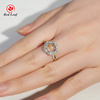 RLR-13 18K Glod Classic Geometric Style Engagement Wedding Party Gift 6