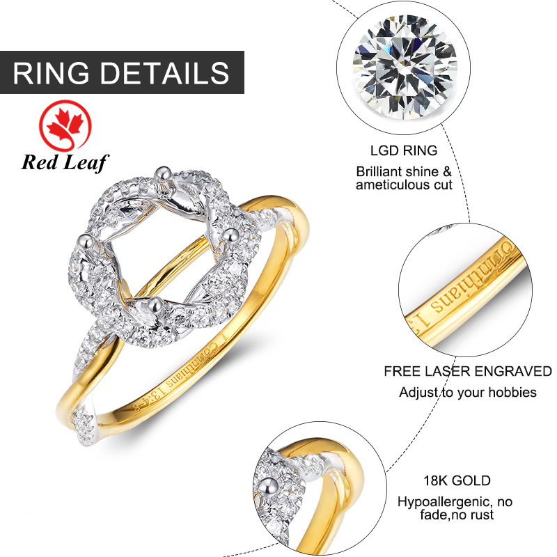 RLR-13 18K Glod Classic Geometric Style Engagement Wedding Party Gift 9