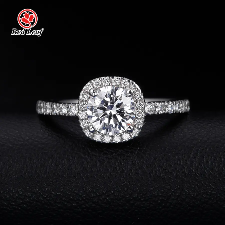 Lab Grown Oval Engagement Rings VS1 - - Redleaf 2