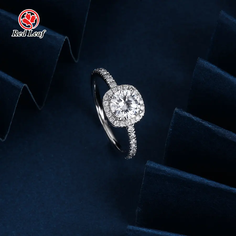 Lab Grown Oval Engagement Rings VS1 - - Redleaf 6