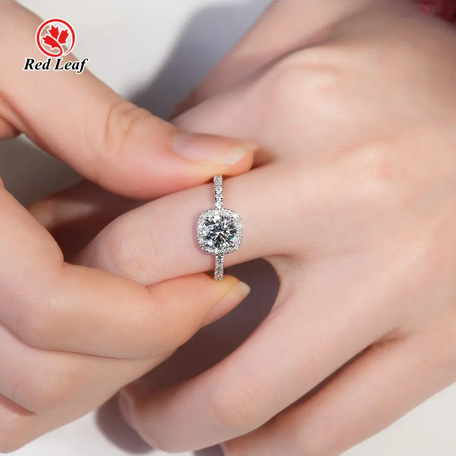 Lab Grown Oval Engagement Rings VS1 - - Redleaf 8