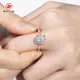 Lab Grown Gemstone Engagement Rings Round Oval Gemstone Ring Wholesale - Redleaf 4