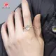 Lab Grown Gemstone Engagement Rings Round Oval Gemstone Ring Wholesale - Redleaf 3