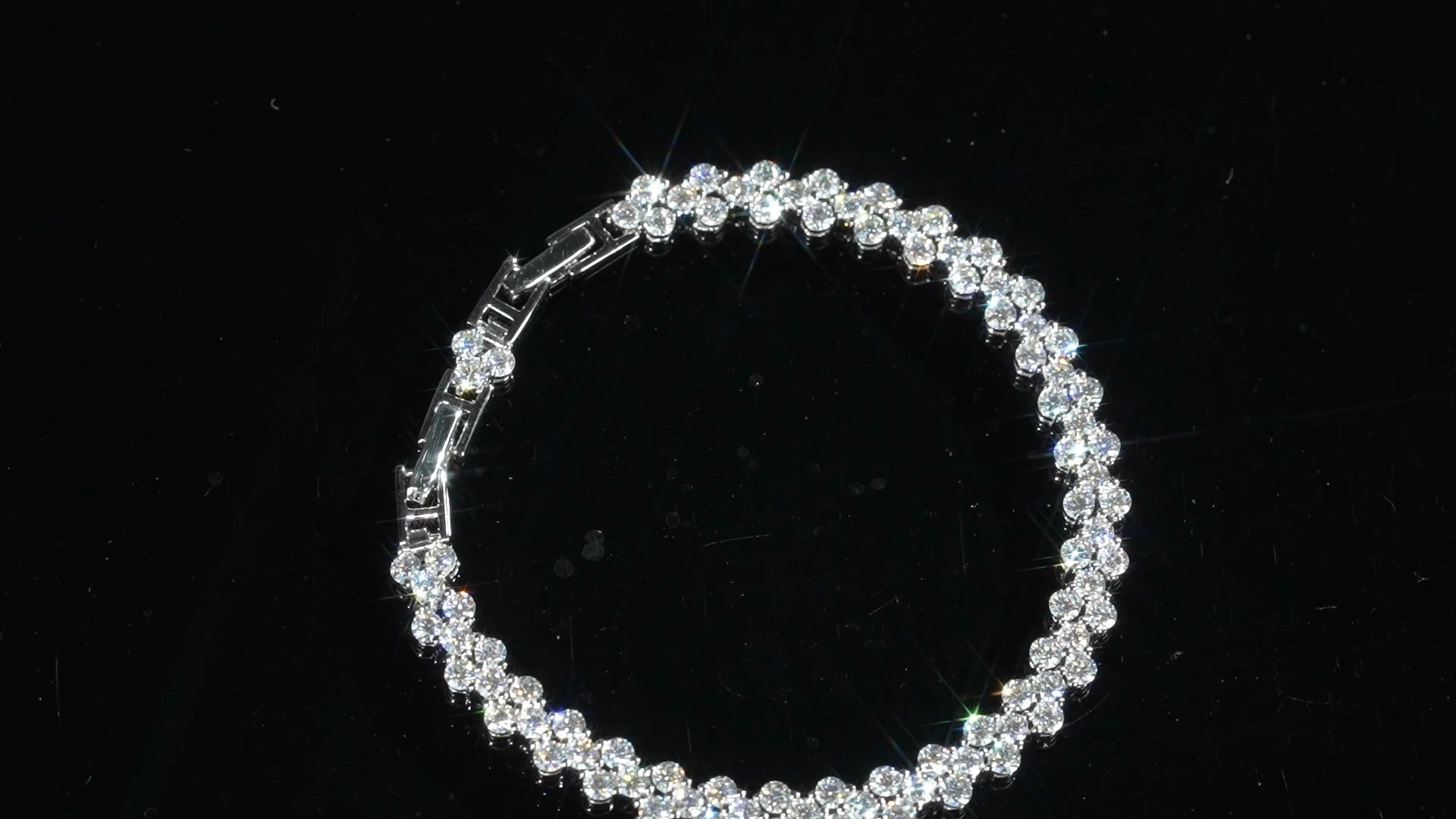 Redleaf 925 Pulsera de plata esterlina D VVS Color Mossanite Pulsera para regalos Fabricantes de joyas cultivadas 1