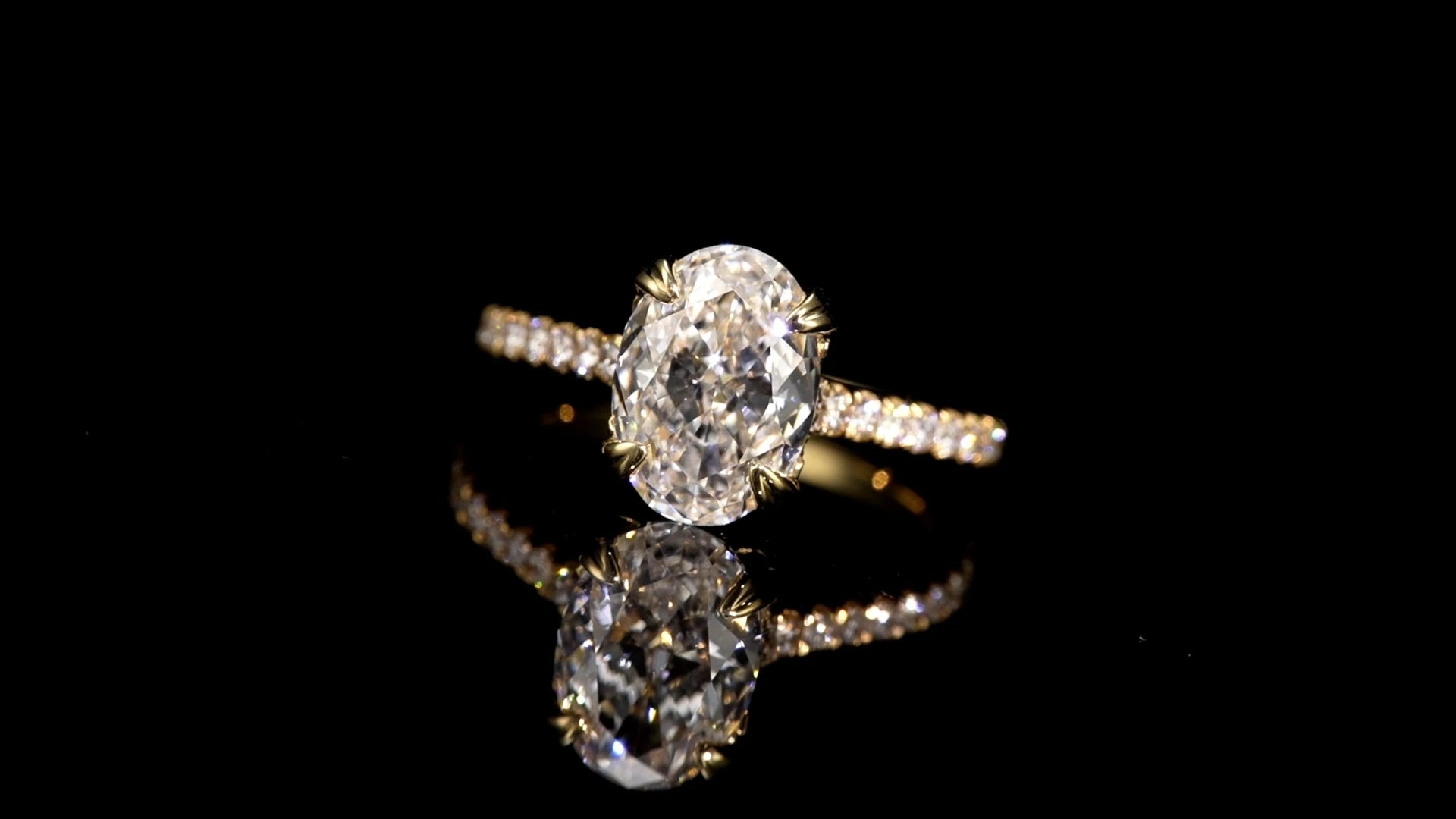 Redleaf IGI Report 3CT D VS1 Oval Cut 14K Lab Grown Diamond Engagement Ring Custom Wedding Ring 1