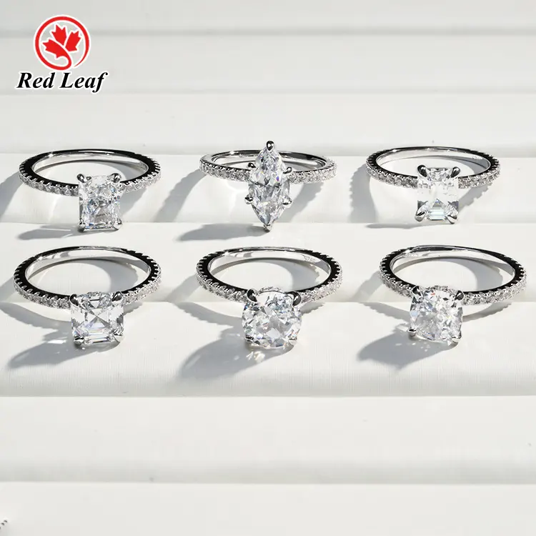 Lab Created Emerald Cut Diamond Ring 2.5CT Wholesale - Redleaf 7