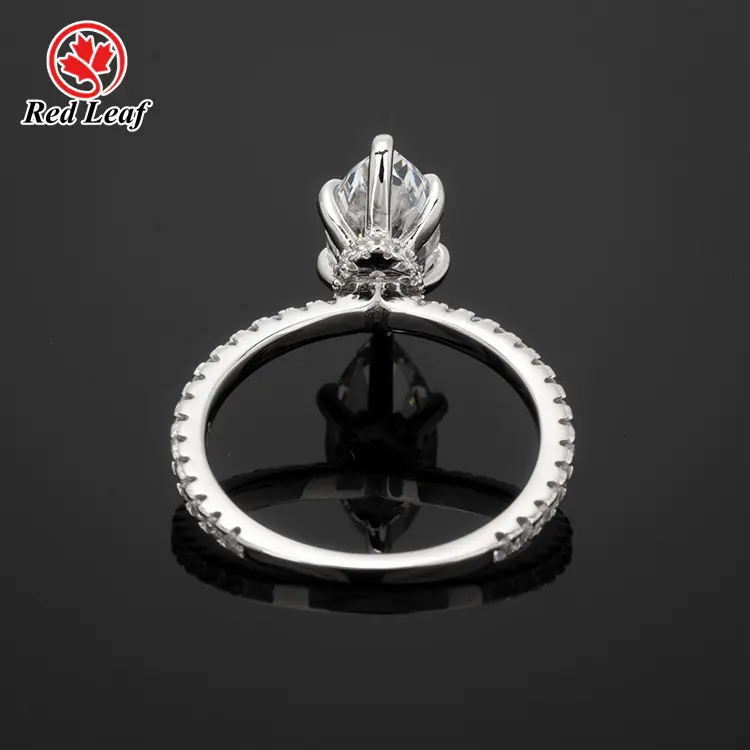 Lab Created Emerald Cut Diamond Ring 2.5CT Wholesale - Redleaf 4
