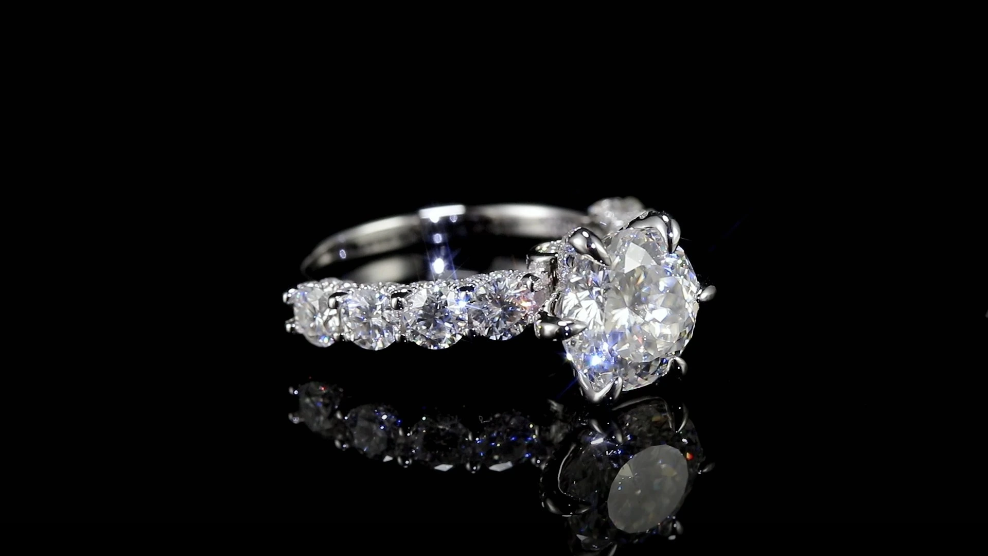 Redleaf IGI Certified 14K White Gold Round Cut Lab Grown Diamond Wedding Ring Lab Grown Diamond Jewelry Manufacturers 1