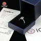 Custom Lab Diamond Engagement Rings PT950 - - Redleaf 8