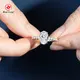 Custom Lab Diamond Engagement Rings PT950 - - Redleaf 5
