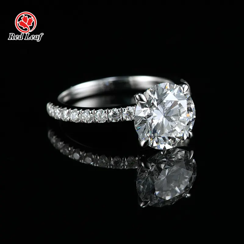2 Carat Lab Grown Engagement Ring 2.5CT Wholesale - Redleaf 4