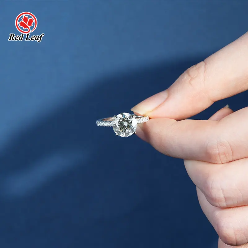 2 Carat Lab Grown Engagement Ring 2.5CT Wholesale - Redleaf 5