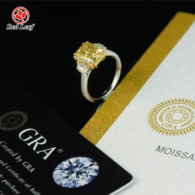 Lab Grown Gemstone Engagement Rings VVS1 Wholesale - Redleaf 8