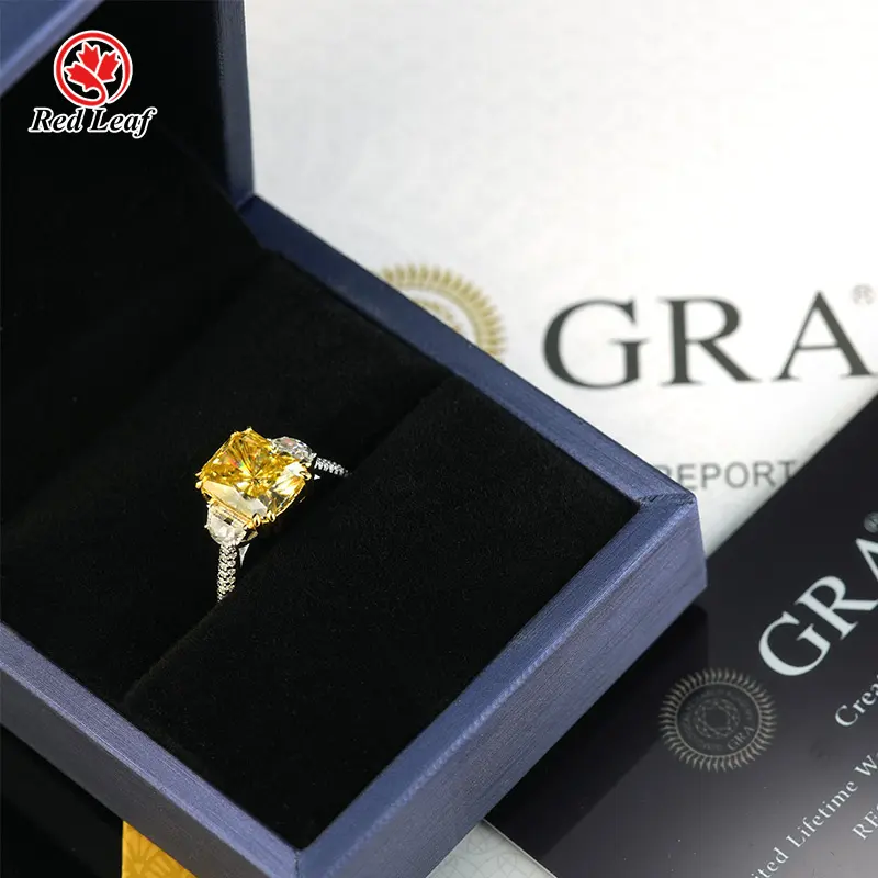 Lab Grown Gemstone Engagement Rings VVS1 Wholesale - Redleaf 5