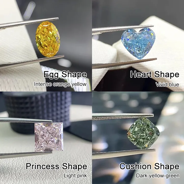Lab Made Diamonds Pear Color Lab Grown Diamond Wholesale - Redleaf 5