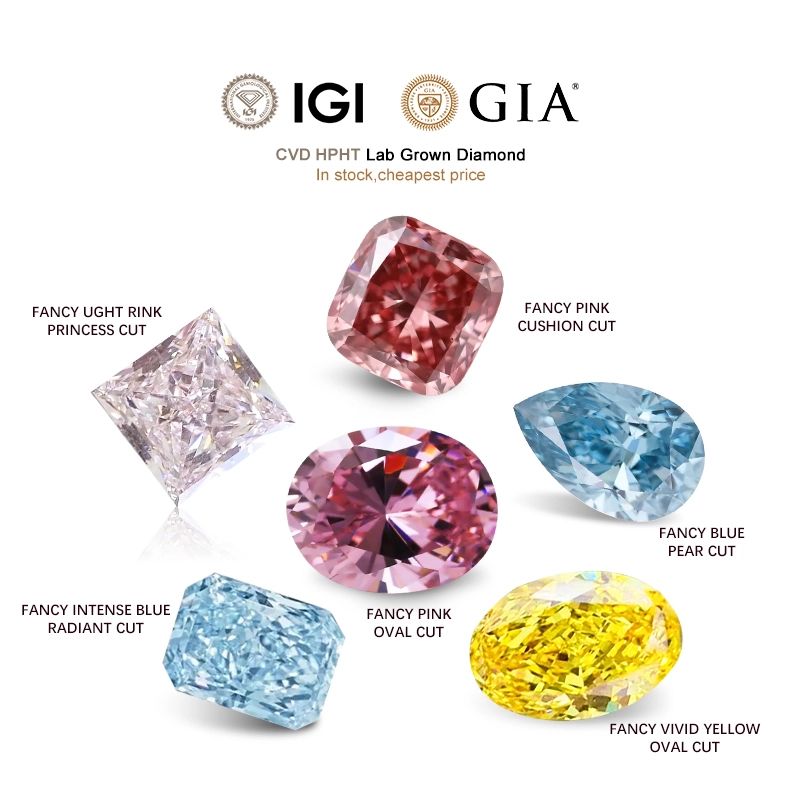 Redleaf multiple couleur et forme Laborat cultivé Diamond VVS IGI Giacertifié HPHTCVD Lab Créé Diamond 1