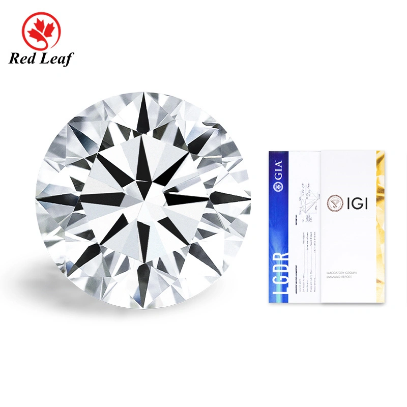 Redleaf Runde 21.05ct F VS1 Labor angebautes Diamant HPHT Diamond -Lieferant IGI -Zertifikat 1