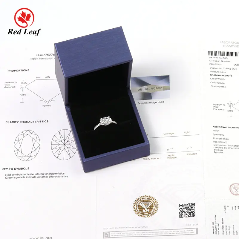 Best Lab Grown Diamond Rings VVS2 by Redleaf 6
