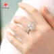 Lab Grown Gemstone Engagement Rings Round - - Redleaf 3
