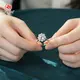 Lab Grown Gemstone Engagement Rings Round - - Redleaf 4