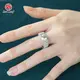 Lab Grown Pear Shaped Diamond Ring 3.5CT by Redleaf 4