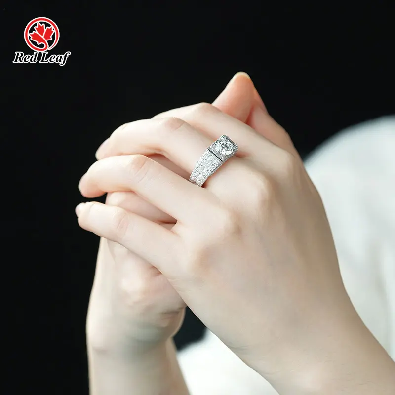 Lab Grown Pear Shaped Diamond Ring 3.5CT by Redleaf 3